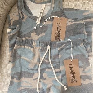 Childhoods Clothing rib knit Faded Camo SET